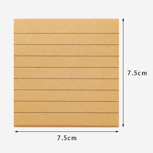 Office Memo Pad Sticker Index Sticky Notes Simplicity Paper Stationery Self-Adhesive Paste Blank Memorandum B 2