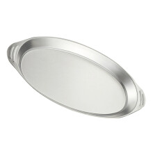 Oval Serving Platter Rusts Resistant Stainless Steel With-M