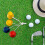 6Sets Winter  Tees  Practice Tee Holder with 4 Different Heights for Frosty Days  Practice Training 6