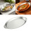 Oval Serving Platter Rusts Resistant Stainless Steel With-M 2