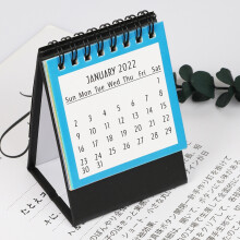 Desk Calendar 2022 - Pocket Calendar 2022 Small Desktop Calendar for Planning Organizing Daily Schedule (White,A)