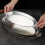 Oval Serving Platter Rusts Resistant Stainless Steel With-M 6