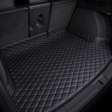 Car Trunk Mat for Jeep Cherokee 20162018, Waterproof PU Leather Cargo Liner, Black Standard Fit