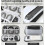 Electronics Accessories Organizer Waterproof Travel Case Small Double Layer Cable Storage Bag Black 4