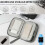 Electronics Accessories Organizer Waterproof Travel Case Small Double Layer Cable Storage Bag Black 5