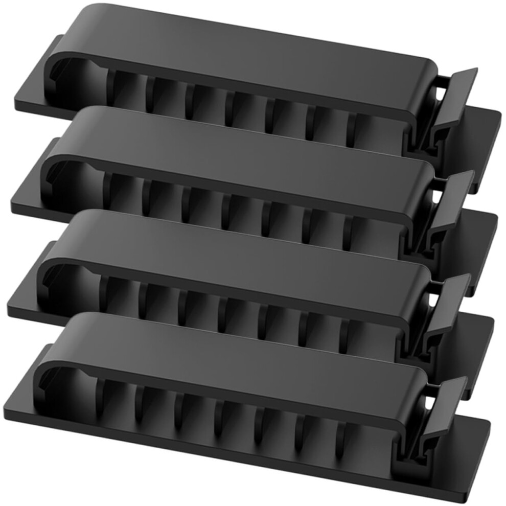 Selfadhesive Cable Organizer With 8Slot Cord Management Clip For Desk Office And Home 9455672284363