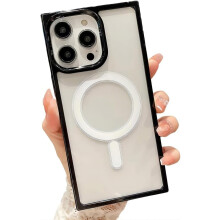 Cute Silicone iPhone Case with MagSafe, Clear Shockproof Lens Protection – Compatible with iPhone 11 Pro Max