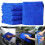 Blue Microfiber Cleaning Cloth 11.8 x 11.8 Inch Lint-Free 4