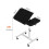 Rolling Laptop Desk Adjustable Height Overbed Table with Locking Wheels and AntiSkid Bar 3