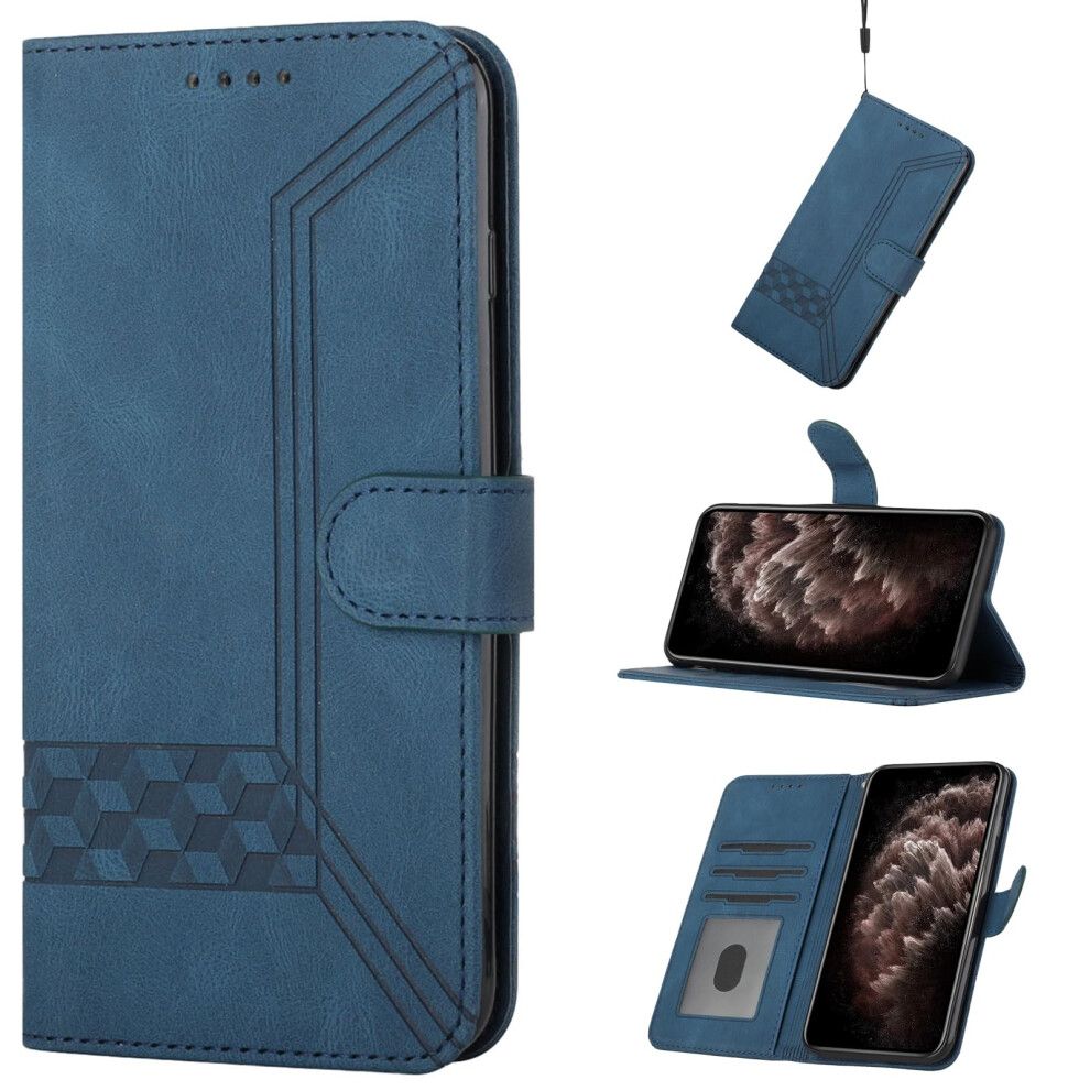 Leather Wallet Case With Card Slot Flip Stand Slim Pu Cover For Sony Xperia Xz3 Blue 9073542726531