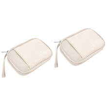 2pcs Travel Cable Organizer Bag Compact Electronics Accessories Case for Chargers and Earphones