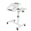 Rolling Laptop Desk Adjustable Height Overbed Table with Locking Wheels and AntiSkid Bar 1