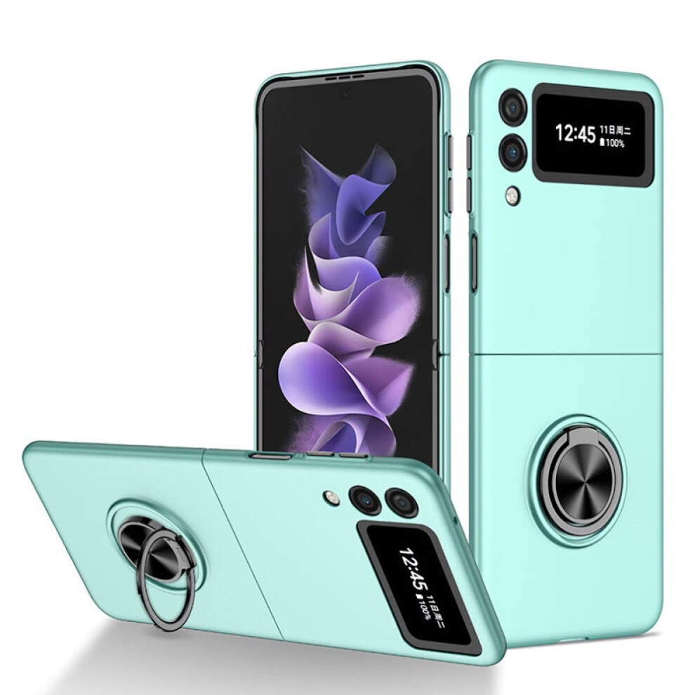 Slim AntiâDrop Ring Holder Stand Case For Samsung Z Flip 3 And Z Flip 4 With BuiltâIn Handsâ Viewing 9330225021100