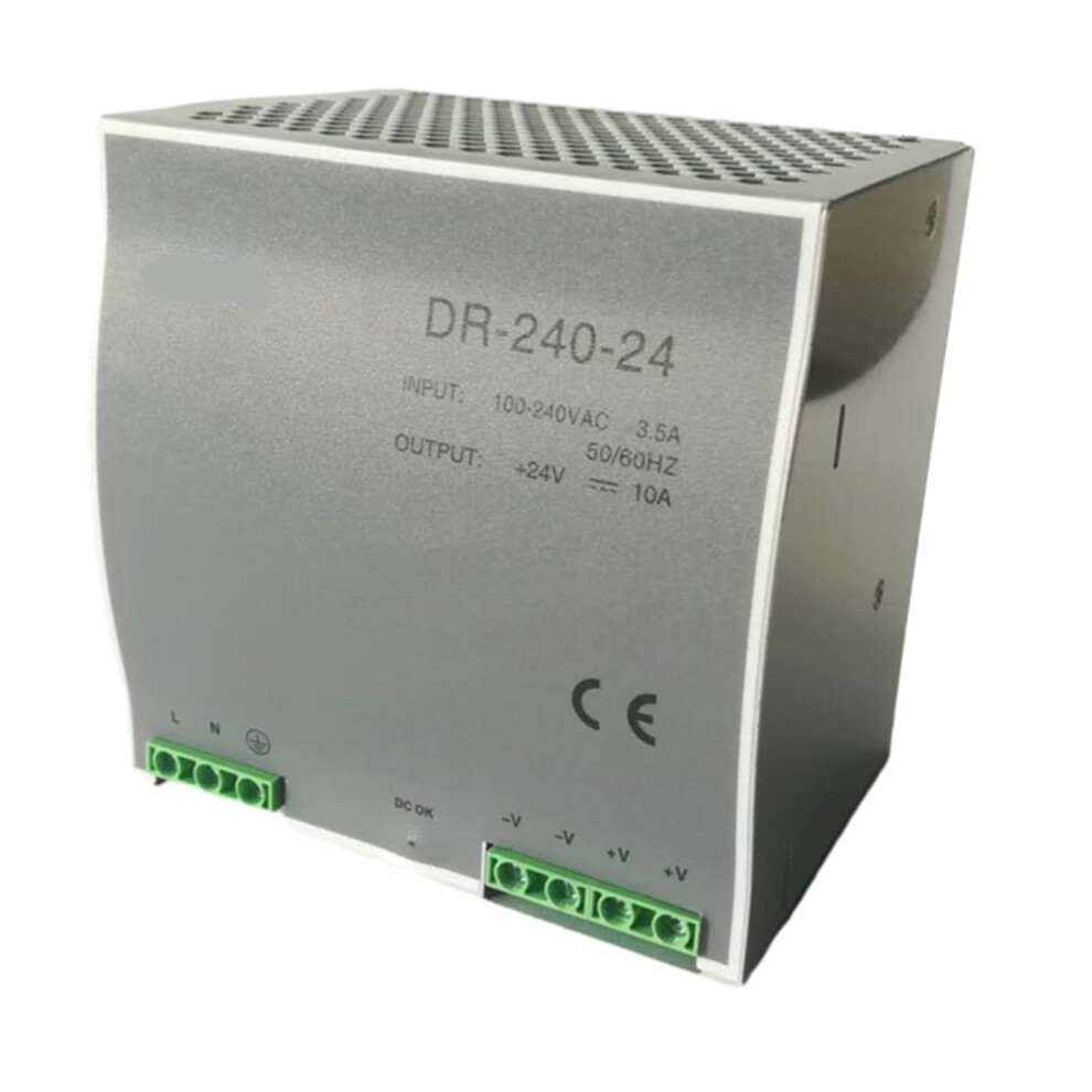 24V 10A 240W Din Rail Power Supply, Efficiency Ac Dc Converter For Cnc Led And Industrial Use 9771547584032
