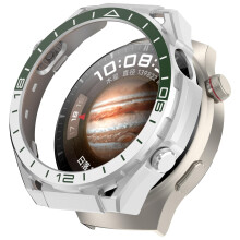 Shockproof Protective Case Silver and Green Hard Bumper Cover Without Screen Protector for Huawei Watch 4