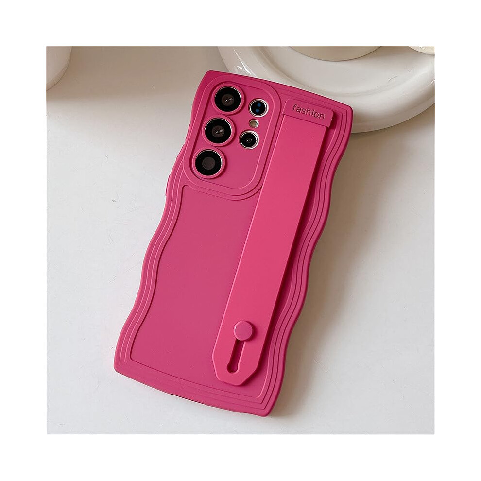 Silicone Case Shockproof Protective Cover With BuiltâIn Wrist Strap Grip For Samsung Galaxy A24 Red 9073542726678