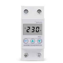 80A Adjustable Over Under Voltage Protection Relay with Automatic Recovery and DIN Rail Mount