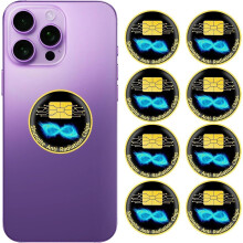 8 Pcs Signal Blocking Stickers for Phones and Laptops, RFID Privacy Protection Multi‑Device Set