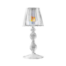 Transparente Glas-Kerzenhalter Tischlampe Form Kerzenständer für den Esstisch
