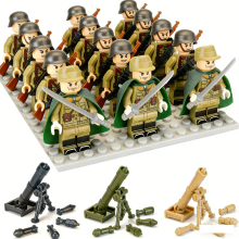 [Chinese Army] 18-piece military building block set, including Chinese Nationalist Army soldiers and World War II figures.