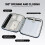 Electronics Accessories Organizer for 13 inch Tablet and Documents, Slim MultiPocket Travel Case Dark Blue 3