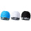 Beautiful Ruffle Design Swim Cap Breathable Fabric Fit-Black 2