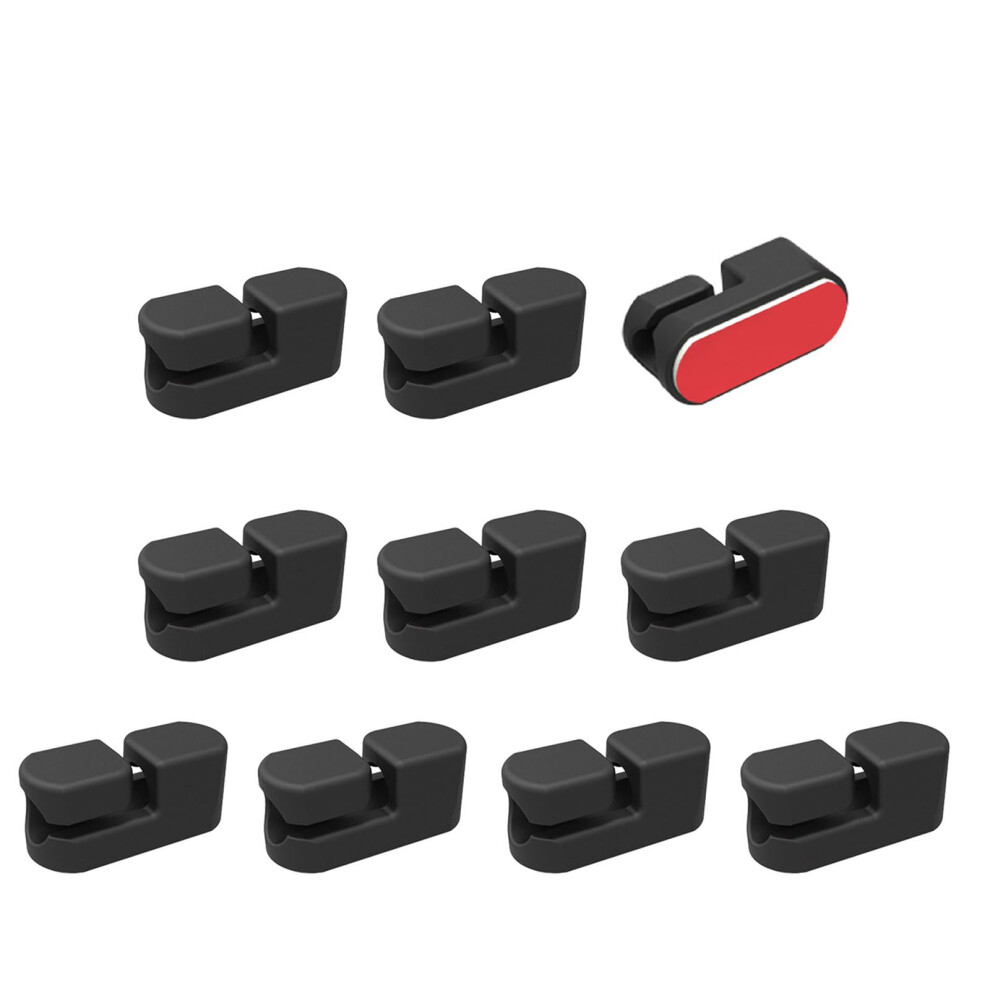 10Pcs Cable Management Clips Set With Adhesive Base For Desk Setup And Multipurpose Organization 9092120768961