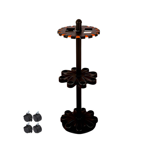 Effective 16 Section Fishing Rod Storage Easy Assembly-Black