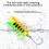 10Pcs Trout Fishing Spoon Lures Sequins Baits Single Hook-M 2