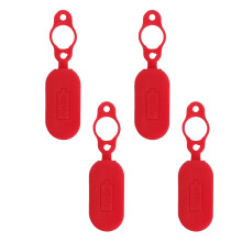 Silicone Cap For Electric Scooter Charging Port Ensures-Red