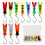 10Pcs Trout Fishing Spoon Lures Sequins Baits Single Hook-M 3