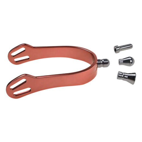 Western Cowboy Spur with Replaceable Head Horse Boot-rose gold