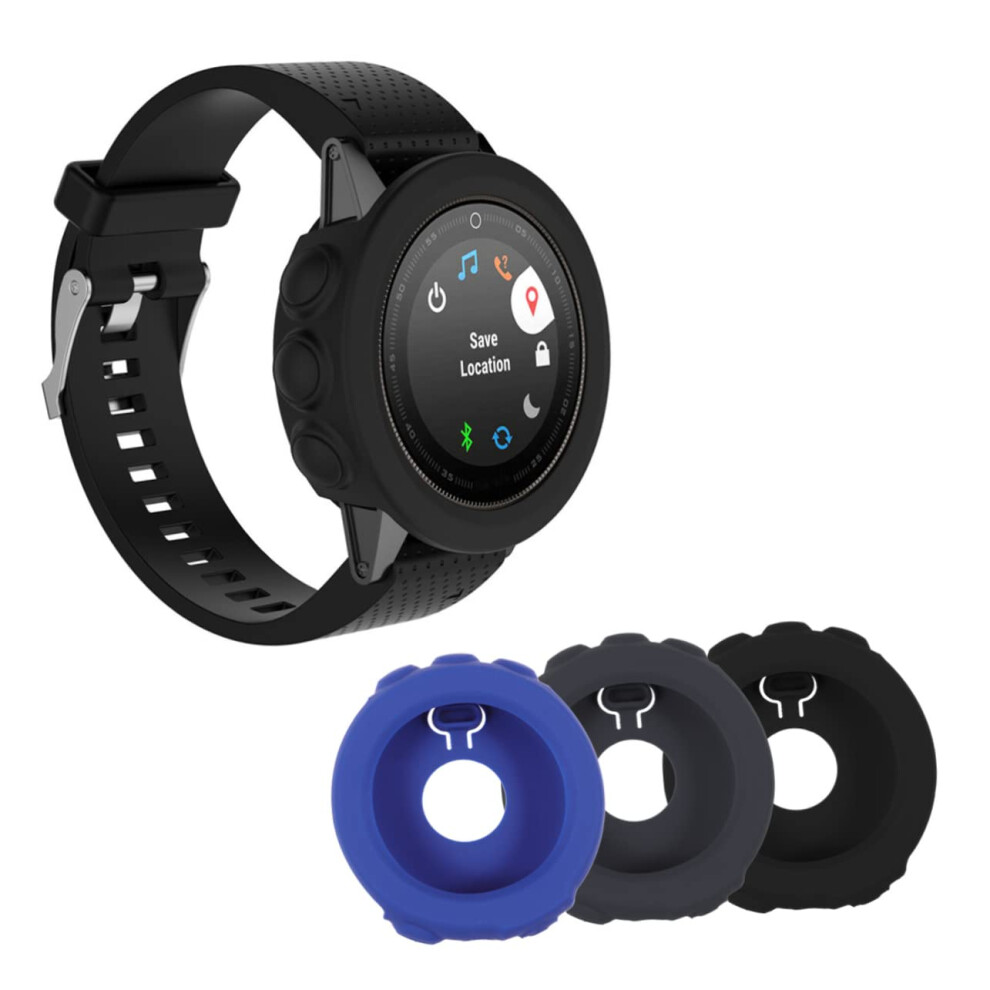 Smartwatch Protective Case For 5X Shockproof Silicone Cover With Full Button Access Black 9455672287203