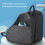 Capacious Skating Shoulder Bag Triple separated Space-Black 7