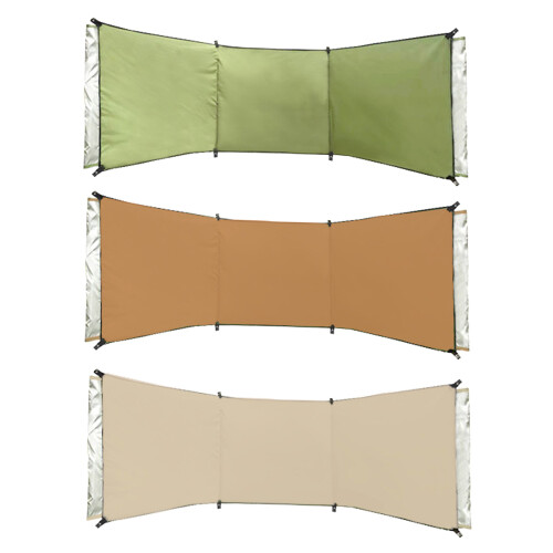 Multifunctional Wind Barrier Screen Tent Wind Shield-Khaki 1