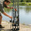 Effective 16 Section Fishing Rod Storage Easy Assembly-Black 5