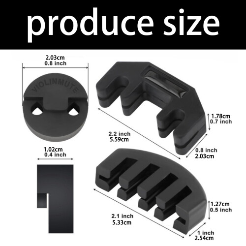 Claws Style Violin Mutes Silencers Professional Rubber Violin 2
