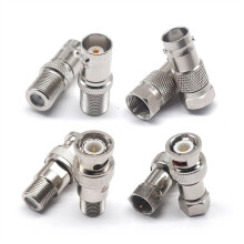 10PCS BNC to F Type Coaxial Adapter Quick Connector Conversion Durable Alloy Build for TV