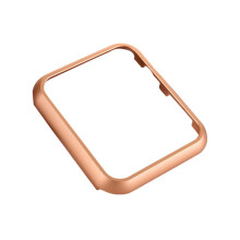 Protective Case for Apple Watch Rose Gold Aluminum Full Coverage Screen Protector Scratch Resistant