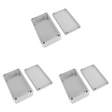 Plastic Project Enclosure IP65 Waterproof ABS Electronics Junction Box 200x120x75mm Outdoor Durable Set of 3