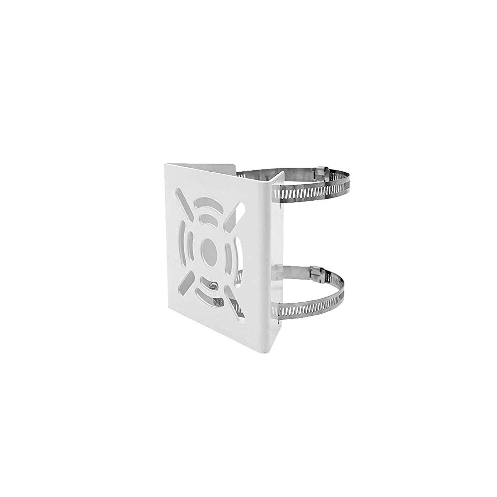 Cctv Pole Mount Bracket With 100Mm Dual Loop Clamp For Ptz Dome And Security Cameras 9092120769333