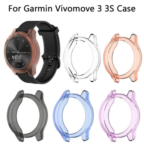Orange TPU Protective Case and Screen Protector for Garmin Vivomove 3, Precise Fit, Easy Install 1