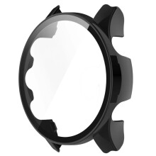 Screen Protector Case with Full Coverage Tempered Glass Bumper Shell for Garmin Smartwatch