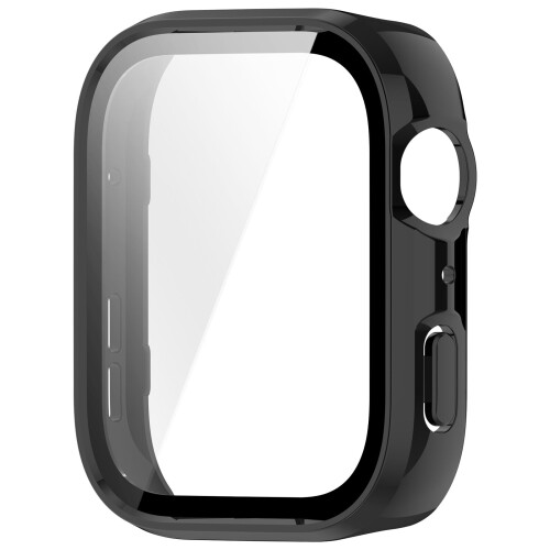 Black Smartwatch Case with Shockproof Full Coverage and Scratch Resistant Protector for Fitbit
