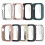 Black Smartwatch Case with Shockproof Full Coverage and Scratch Resistant Protector for Fitbit 3