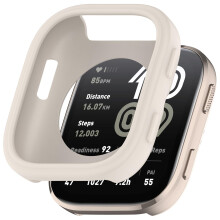 Beige Silicone Protective Cover Case for Amazfit Bip 6 Scratch Resistant Flexible Design