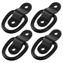 Heavy Duty DRing Tie Down Anchors 4pcs with Quick Latch for Trucks and Trailers Cargo Securement