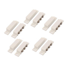 Magnetic Door Contact Sensor Pack of 5 White Wired NO NC ScrewIn Alarm System Compatible