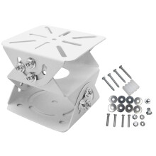 White Adjustable Security Camera Bracket for Ring Spotlight Cam Indoor Outdoor Use 1 Pack