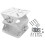 White Adjustable Security Camera Bracket for Ring Spotlight Cam Indoor Outdoor Use 1 Pack 1